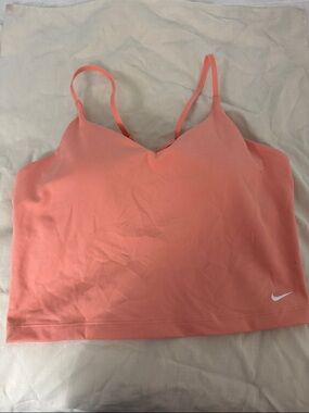 Nike Coral-Teal Lightweight Cami Sports Bralette